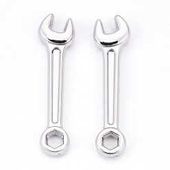 Платина Подвески из сплава , плоскогубцы, без кадмия, без никеля и без свинца, платина, 24x6x2 мм, отверстие : 2 мм