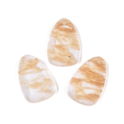 Other Watermelon Stone Glass Watermelon Stone Glass Pendants, Teardrop Charms, Faceted, 32~33x20~21x3.5~4mm, Hole: 1.6~1.8mm