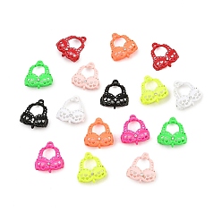 (52) Непрозрачная лаванда Подвески из эмали и сплава, стойки покрытие, украшения для нижнего белья, окрашеные, без кадмия, без никеля и без свинца, разноцветные, 20x17.5x8.5 мм, отверстие : 1.8 мм