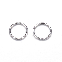 Нержавеющая Сталь Цвет Устойчивы к потускнению 304 открытые соединительные кольца из нержавеющей стали, круглые, цвет нержавеющей стали, 12x1.2 мм, внутренний диаметр: 9.6 мм
