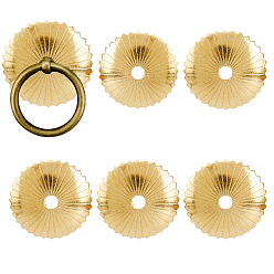 Без Покрытия 14шт. латунные шайбы для ручек, аппаратные аксессуары, сырой (без покрытия), 39x6 мм, отверстие : 6.5 мм