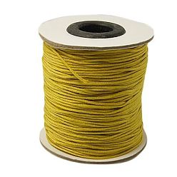 Золотистый Нейлоновая нить, золотые, 1 мм, около 100 ярдов / рулон (300 футов / рулон)
