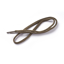 Coffee Polyester Cord Shoelace, Coffee, 52~54cm