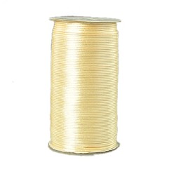 Светло-хаки Экологичность 100% полиэфирной нити, атласный шнур, для китайского вязания, утолщение, изготовление ювелирных изделий, оранжевые, 2 мм, о 250yards / рулон (228.6 м / рулон), 750 фут / рулон