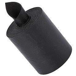 Черный Шнур из искусственной кожи, для одежды, плоский, чёрные, 70x1.2 мм, около 2.19 ярдов (2 м) / рулон