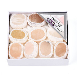 Другие Нефриты 9 шт. украшения из натурального афганского нефрита, товары для украшения дома, с бумажной коробкой, 21~33x22~28x15~21 мм