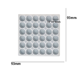 Круглые Подвески квадратной формы, сделай сам, пищевая силиконовая форма, формы для литья смолы, для уф-смолы, изготовление изделий из эпоксидной смолы, круглые, 93x93x5 мм