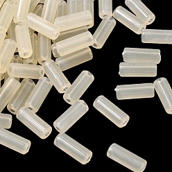 Кукурузный Шелк Непрозрачные акриловые бусины, имитирующие драгоценные камни, колонка, цвет колоса кукурузы, 13x5 мм, отверстие : 1.8 мм, Около 1953 шт / 500 г