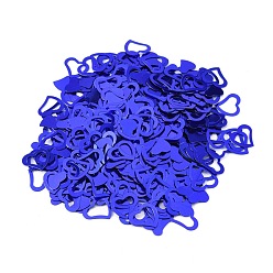 Синий Конфетти в форме сердца, для декора свадебного душа, свадебный стол декор, детский душ, День святого Валентина, синие, 12.5x14x0.4 mm и 9x10.5x0.4 mm, около 600~700 шт / упаковка