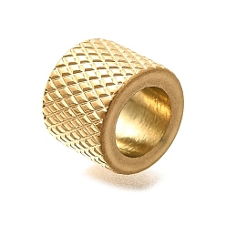 Золотой 304 из нержавеющей стали европейские шарики, бусины с большим отверстием, колонка, золотые, 8x10 мм, отверстие : 6.3 мм