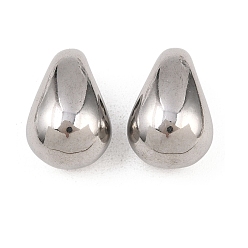 Нержавеющая Сталь Цвет 304 подвески из нержавеющей стали, очарование слезы, цвет нержавеющей стали, 22x14x15 мм, отверстие : 7.5x4.5 мм