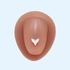 Белый Хвост кита нержавеющая сталь эмалированные языковые кольца для женщин мужчин, белые, 16 мм, штифты : 1.6 мм