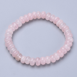 Розовый Кварц Натуральный розовый кварц бисером браслеты простирания, счеты, 2-1/4 дюйм ~ 2-1/4 дюйм (56~58 мм)