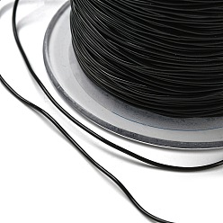 Black Korean Elastic Crystal Thread, Black, 1mm, about 109.36 yards(100m)/roll
