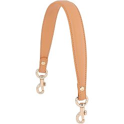 Сэнди Коричневый Кожаные ремни для сумок, Сплав с застежками, для аксессуаров для замены сумок, песчаный коричневый, 510~520x27x6 мм