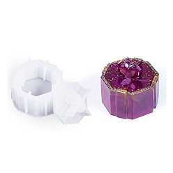 Круглые Коробка для хранения силиконовых форм, формы для украшения, формы для литья гипсовой смолы, белые, круглые, 81x43 мм