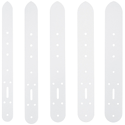 Прозрачный 5шт. шаблоны для отверстий под ремни из ПВХ-пластика, кожаная модель ручной работы, для поделок ручной работы из кожи, прозрачные, 273~275x25~40x0.8 мм