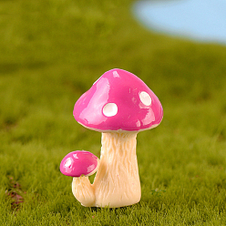 Фуксиновый Миниатюрные грибовидные украшения из смолы, аксессуары для домашнего кукольного домика с микро-ландшафтом, украшения для дома, красно-фиолетовые, 25x32 мм