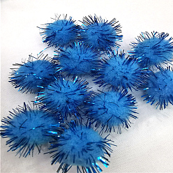 Озёрно--синий Ручной работы поделок кукла ремесло Pom Pom Pom Pom пряжи шарики, с металлического корда, Плут синий, 2.5 см, около 1000 шт / упаковка