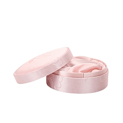 Pink Шкатулка для украшений из парчи в китайском стиле, подарочная коробка набор ювелирных изделий коробки, Для кольца, серьга, розовые, 12x5 см