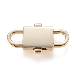 Light Gold Adjustable Alloy Chain Buckles, for Chain Strap Bag Accessories, Light Gold, 32x17x4.5mm, Hole: 6x6mm