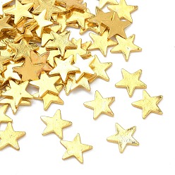 Звезда Кабошоны из сплава на космическую тематику, золотые, звезда, 8x8x1 мм