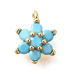 Настоящее золото 18K Латунные микро проложить кубического циркония подвески, без кадмия, без никеля и без свинца, , реальный 18 k позолоченный, 11x8x3.5 мм, отверстие : 1 мм