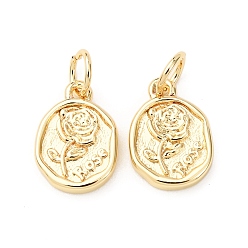 Настоящее золото 18K Латунные подвески, , без кадмия и без свинца, стойки покрытие, долговечный, с целью перехода в кольце, реальный 18 k позолоченный, 12x8.5x2 мм, отверстие : 3.2 мм