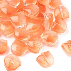 Оранжевый Бусины лэмпворк , тюльпан, оранжевые, 9 мм