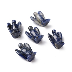 Содалитовое Натуральный содалит ангельский декор целебные камни, энергетические подарки рейки для женщин мужчин, 26~28x19~20x9~11 мм