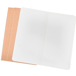 Светло-коричневый 3шт. a5 чистые блокноты из бумаги, прямоугольные, загар, 205x139x6 мм