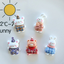 Mixed Shapes Непрозрачные кабошоны из смолы, разнообразные, 28~30x18~19x9 мм