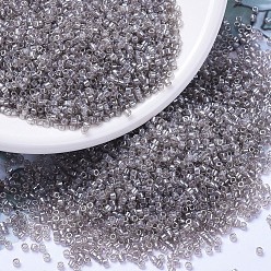 (DB1485) Transparent Light Taupe Luster MIYUKI Delica Beads, Cylinder, Japanese Seed Beads, 11/0, (DB1485) Transparent Light Taupe Luster, 1.3x1.6mm, Hole: 0.8mm, about 20000pcs/bag, 100g/bag