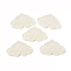 Прозрачный Акриловый кабошоны, имитация драгоценных камней, облако, прозрачные, 16x26x5 мм