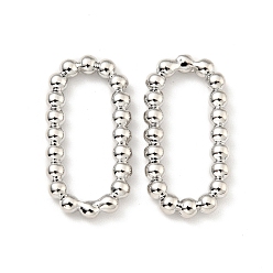 Платина Стойки покрытие имитация латуни круглые бусины звенья кольца, без кадмия и без свинца, овальные, долговечный, платина, 20x10x2 мм, внутренний диаметр: 6x16 мм