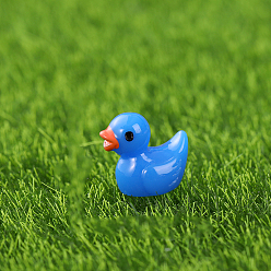 Озёрно--синий Мини-утиные украшения из смолы, для кукольных аксессуаров, притворяющихся опорными украшениями, Плут синий, 17x15 мм