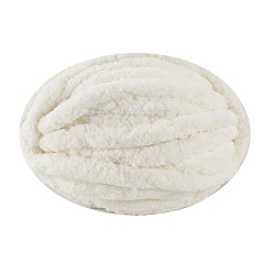 Белый Супермягкая пряжа из полиэстера шенилл jumbo, для проектов украшения дома подушки-одеяла, белые, 20 мм, около 29.53 ярдов (27 м) / моток