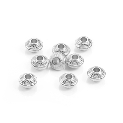 Platine Ccb perles en plastique, rondelle, platine, 10.5x7mm, Trou: 3.5mm