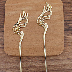 Light Gold Палочка для волос из сплава Феникс, золотой свет, 155x28 мм