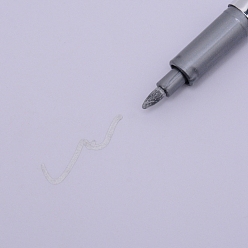 Gray Epoxy Resin Drawing Pen, Paint Marker, Marking Pen, Graffiti Signature Pen, Daily Supplies, Gray, 140.5x12x16mm