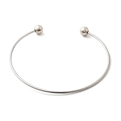 Нержавеющая Сталь Цвет 1.8мм 201 изготовление браслетов-манжет из нержавеющей стали, браслеты крутящего момента, цвет нержавеющей стали, внутренний диаметр: 3 дюйм (7.7 см)