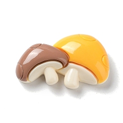 Гриб Кабошоны из непрозрачной смолы на осеннюю тематику, мультяшные кабошоны, гриб, 17.5x28.5x7.5 мм