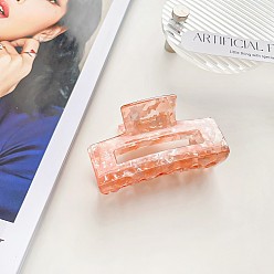 Pink Заколки для волос в форме когтей из ацетата целлюлозы, аксессуары для волос для женщин и девочек, розовые, 75 мм