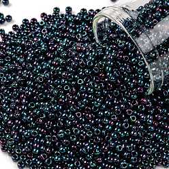 (505) High Metallic Dragonfly TOHO Round Seed Beads, Japanese Seed Beads, (505) High Metallic Dragonfly, 11/0, 2.2mm, Hole: 0.8mm, about 1110pcs/bottle, 10g/bottle