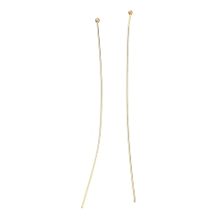 Real 14K Gold Filled 1/20 14k позолоченные булавки с шаровидной головкой, real 14 k золото заполнено, 50 мм, Руководитель: 1 mm, 22 датчик