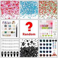 Random Color Lucky Bag, Random Styles Style Wooden Beads Charms Kits, Random Color