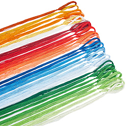 (52) Непрозрачная лаванда 32 мотки 4 цвета шелковые нитки для вышивания цвета тутового дерева, нитки для вышивки крестом, разноцветные, 0.3 мм, 20м/мотки