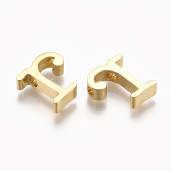 Letter R 304 Stainless Steel Pendants, Golden, Letter, Letter.R, 11.5x11x3mm, Hole: 1.8mm