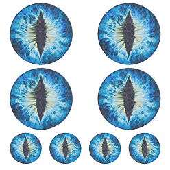 Королевский синий 4 пары 2 стили ПВХ-наклейка на фару автомобиля, для украшения автомобиля, королевский синий, 203~208x100~203x0.3 мм, 2 пары / стиль