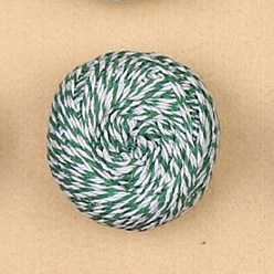 Темно-Зеленый Хлопок шнур, для упаковки пищевых продуктов, темно-зеленый, 1 мм, около 71.08 ярдов (65 м) / моток